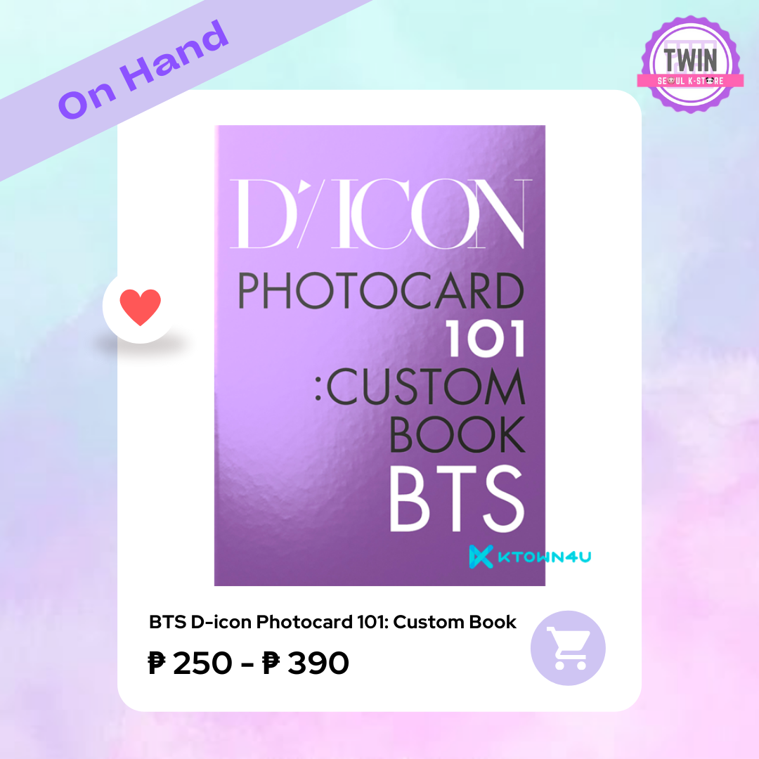 [ON HAND] BTS DICON PHOTOCARD 101:CUSTOM BOOK (Unsealed)