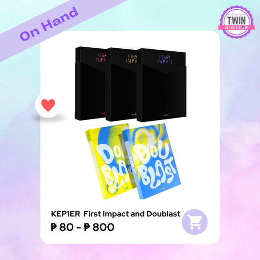 [ON HAND] Kep1er - Mini Album Vol.1 & 2 [FIRST IMPACT] and [DOUBLAST]