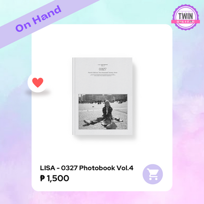 [ON HAND] LISA - LISA 0327 PHOTOBOOK VOL. 4