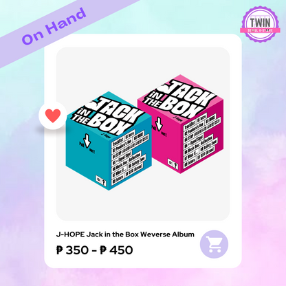 [ON HAND] j-hope - [Jack In The Box] (Weverse Album) Album and POB